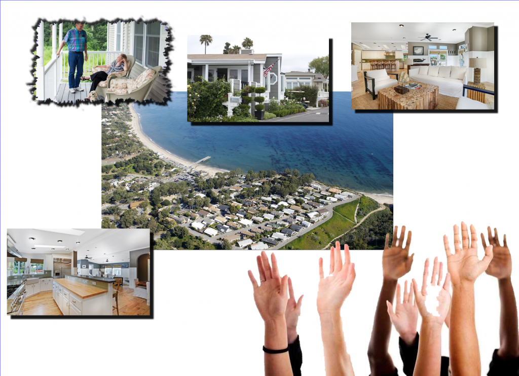 collage-wall-street-journal=credit=million-dollar-manufactured-homes-paradise-cover-malibu-ca-npr-org-hands-raised2-mhlivingnews-com-