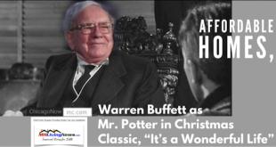 AffordableHomesWarrenBuffettAsMrPotterInChristmasClassicItsWonderfulLifeManufacturedHomeLivingNews