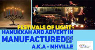 FesitvalofLightHanukkahAndAdventInManufacturedHomeLandAKAMHVilleMobileManufacturedHomeLivingNews