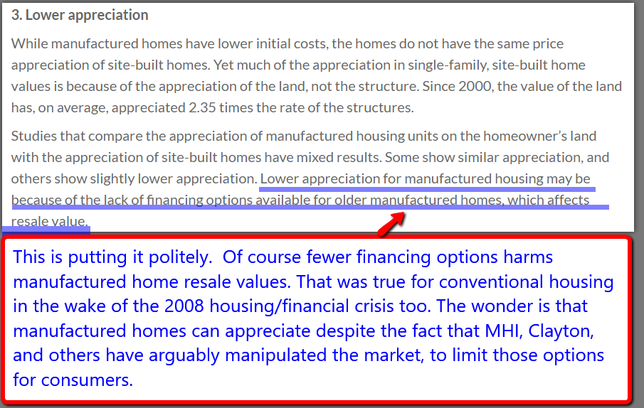 LowerAppreciationUrbanInstiuteManufacturedHousingMHLivingNews