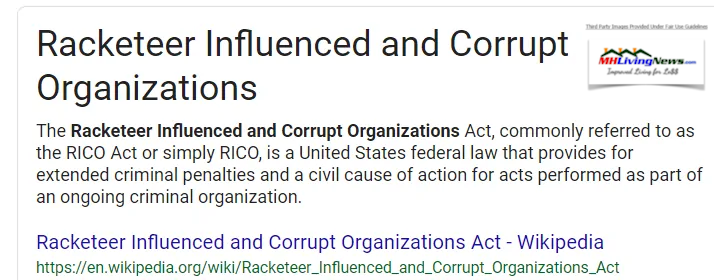 RacketeringInfluencedCorruptOrganizationsActRICOWikiMHLivingNews