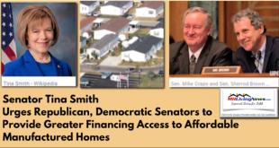 SenatorsTinaSmithMikeCrapoSherrodBrownManufacturedHomesFannieMaeFreddieMacFHFA-GSEreformManufacturedHomeLivingNews