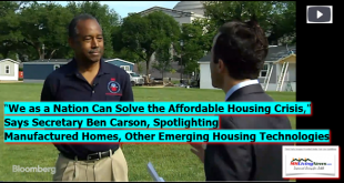 WeAsNationCanSolveAffordableHousingCrisisSaysHUDSecretaryBenCarsonSpotlightingManufacturedHomesOtherEmergingTechnologiesMHLivingNews