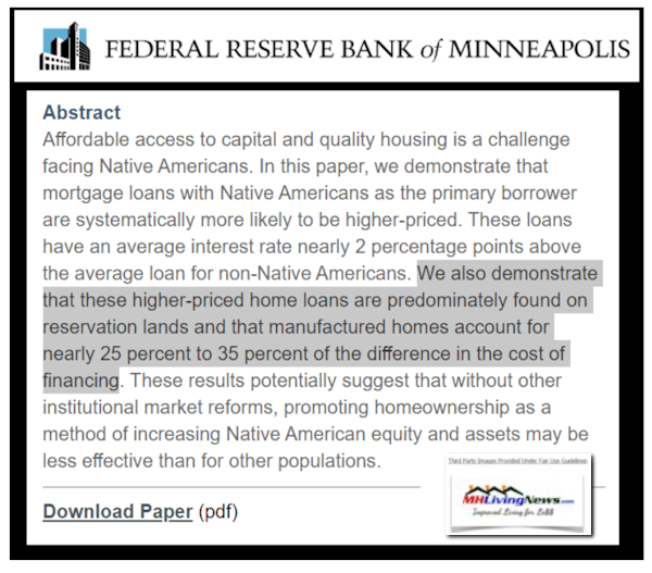 FederalReserveBankMinneapolis2019ManufacturedHomeLivingNews