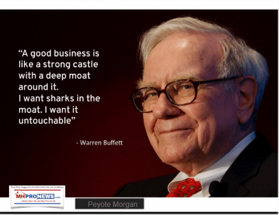 GoodBusinessIsLikeAStrongCastleWithaDeepMoatAroundItSharksIntheMoatIwantItUntouchableWarrenBuffettQuoteManufacturedHomeLivingNews