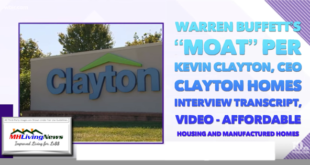 WarrenBuffettMoatPerKevinClaytonCEOClaytonHomesInterviewTranscriptVideoAffordableHousingManufacturedHomesMHLivingNews