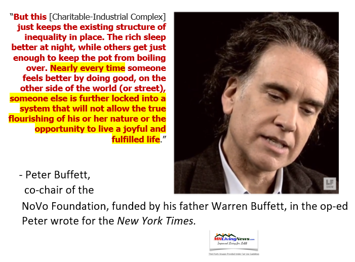 PeterBuffettQuoteNoVoFoundationWarrenBuffettSonFoundationCharitiableIndustrialComplexNonprofitsKeepsExistingStructuresInPlaceFurtherLocksSystemInPlaceMHLivingNews