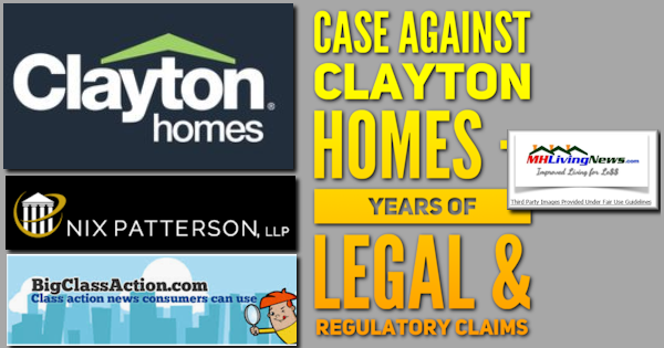 CaseAgainstClaytonHomesYearsLegalRegulatoryClaimsManufacturedHomeLivingNewsLogos