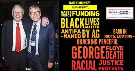 DarkMoneyBillionairesBuffettGatesSorosFundingBlackLivesMatterAntifaNamedAGBarrRiotsLootingHijackingPeacefulGeorgeFloydDeathRacialJusticeProtestsPhotoMHProNewsLogoMHLNews