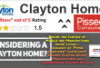 ClaytonHomesLOGOPissedConsumerLOGO1.5StarRatingConsideringClaytonHomeHundredsPissedConsumerComplaintsClaytonHomesMobileManufacturedConventionalHousingBuilderMHLivingNewsLOGO