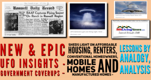 NewEpicUFOInsightsRoswellDailyRecordUFOsGovtCoverupsShedLightAffordableHousingRetnersConvHomeownersMobileHomeManufacturedHomeownersLessonsAnalogyMHLivingNEws