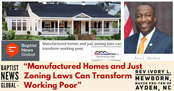 BaptistNewsGlobalManufacturedHomesJustZoningLawsCanTransformWorkingPoorRevIvoryMewbornMayorProTemAydenNCMHLivingNews