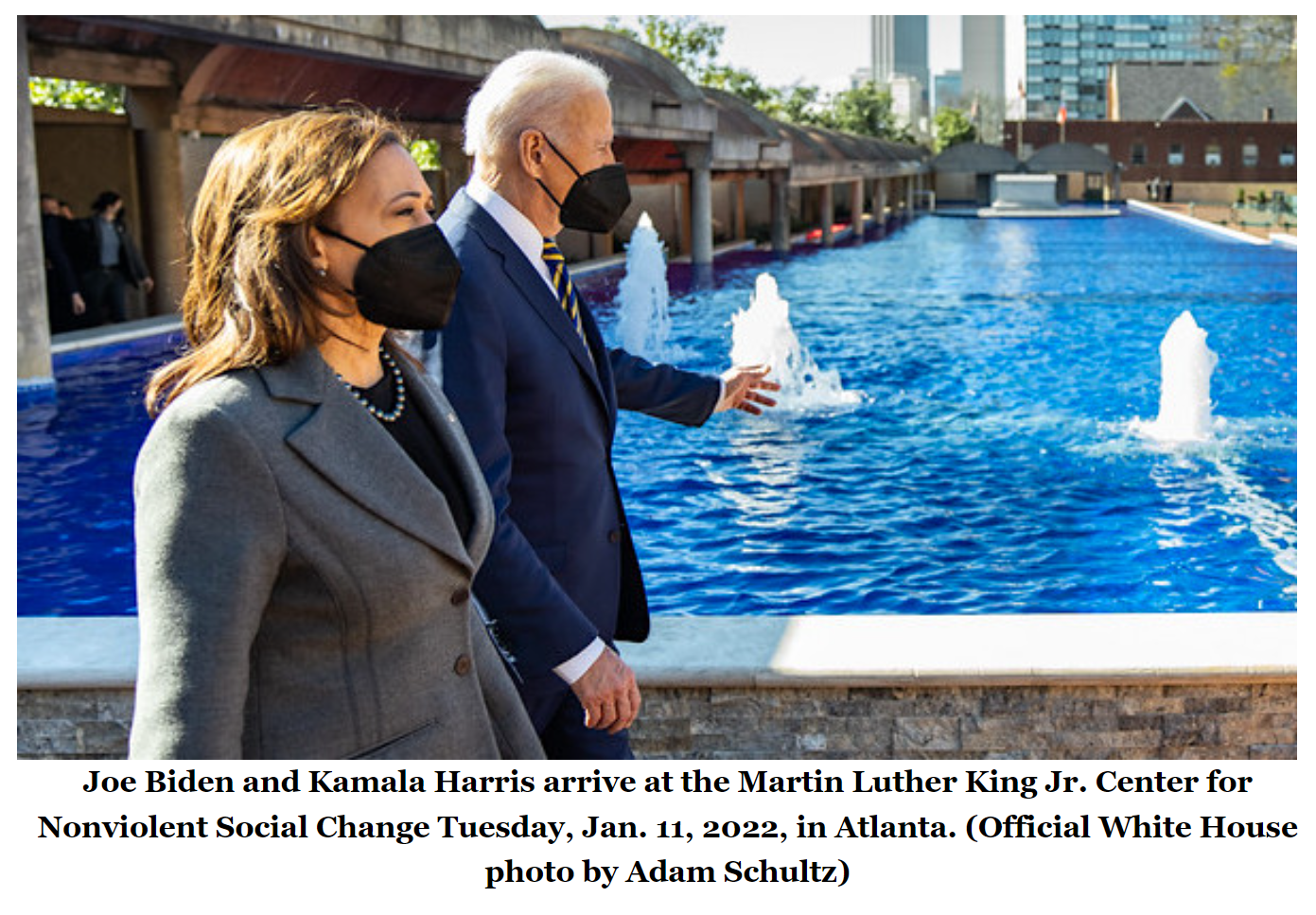 JoeBidenKamalaHarrisMartinLutherKingJrCenterNonViolentChangeWhiteHousePhoto1.11.2022-MHLivingNews