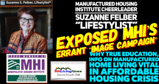 ManufacturedHousingInstituteCheerleaderSuzanneFelberLifestylistExposedMHIsErrantImageCampaignWhyTrueEducationInfoOnManufacturedHomeLivingVitalInAffordableHousingCrisisMHLivingNews