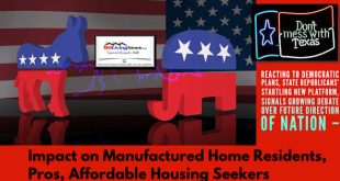 ReactingDemocraticPlansStateRepublicansStartlingNewPlatformSignalsGrowingDebateOverFutureDirectionOfNationImpactOnManufacturedHomeResidentsProsAffordableHousingSeekersMHLivingNews