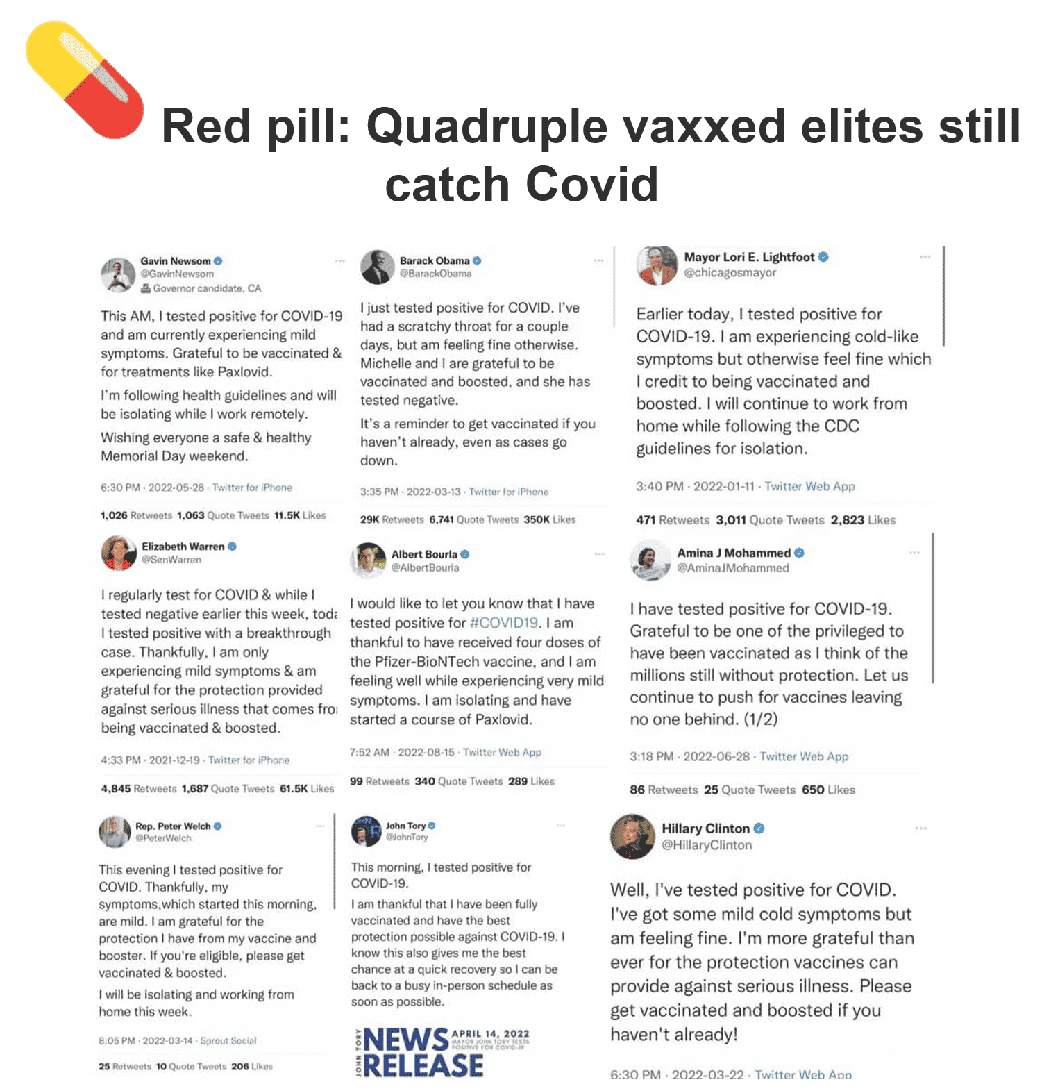 RedPillQuadrupleVaxxedElitesCatchCovid19SoHasJoeBidenTwiceTwitterWithAnnMHProNewsMHLivingNews