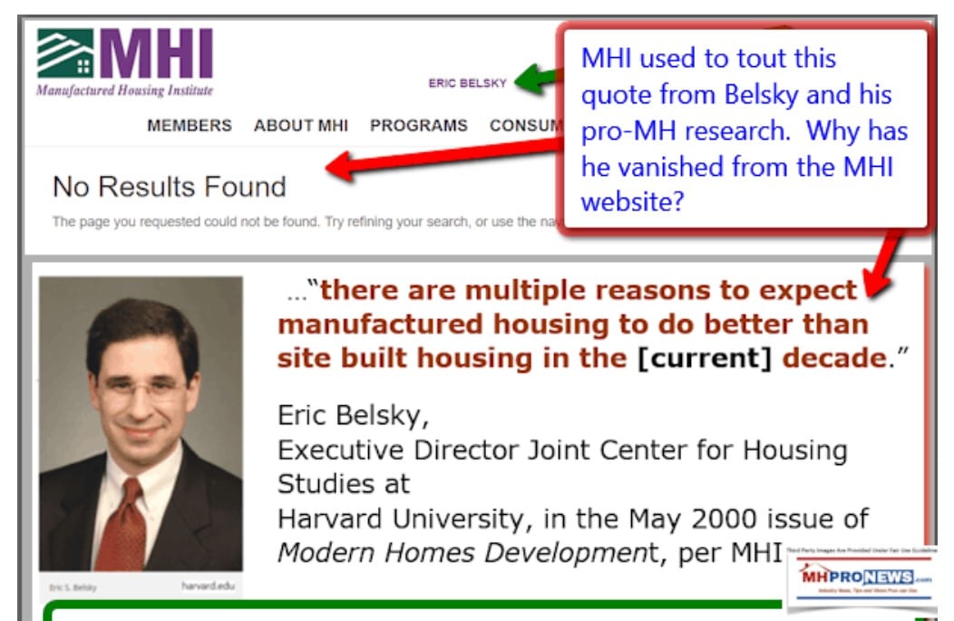 ManufacturedHousingInstituteEricBelskyFederalReserveHarvardJointCenterForHousingStudiesPredictedManufacturedHomesWouldOvertakeConventionalHousingby2010-MHLivingNews
