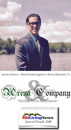 JamesArenaRealEstateBrokerArenaRealEstateLogoInvestmentsMHLivingNews