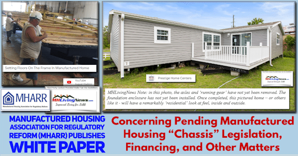 ManufacturedHousingAssocForRegulatoryReformMHARRpublishesWhitePositionPaperConcerningPendingManufacturedHousingChassisLegislationFinancingAndOtherMattersMHLivingNews