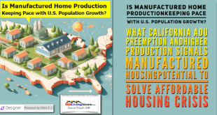 IsManufacturedHomeBuildingKeepingPaceWithU.S.PopulationWhatCaliforniaADU-PreemptionHigherProductionSignalsManufacturedHousingPotentialToSolveU.S.AffordableHousingCrisisMHLivingNews