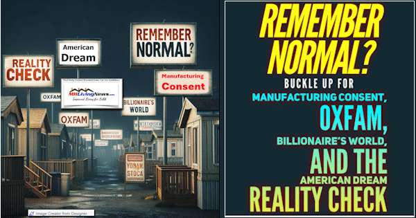 RememberNormalBuckleUpForManufacturingConsentOxfamBillionairesWorldAndTheAmericanDreamRealityCheckMobileManufacturedHomeLivingNews