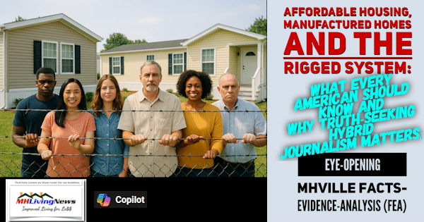AffordableHousingManufacturedHomesAndTheRiggedSystemWhatEveryAmericanShouldKnowAndWhyTruthSeekingHybridJournalismMattersEyeOpeningMHVilleFactsEvidenceAnalysisFEA_MHLivingNews